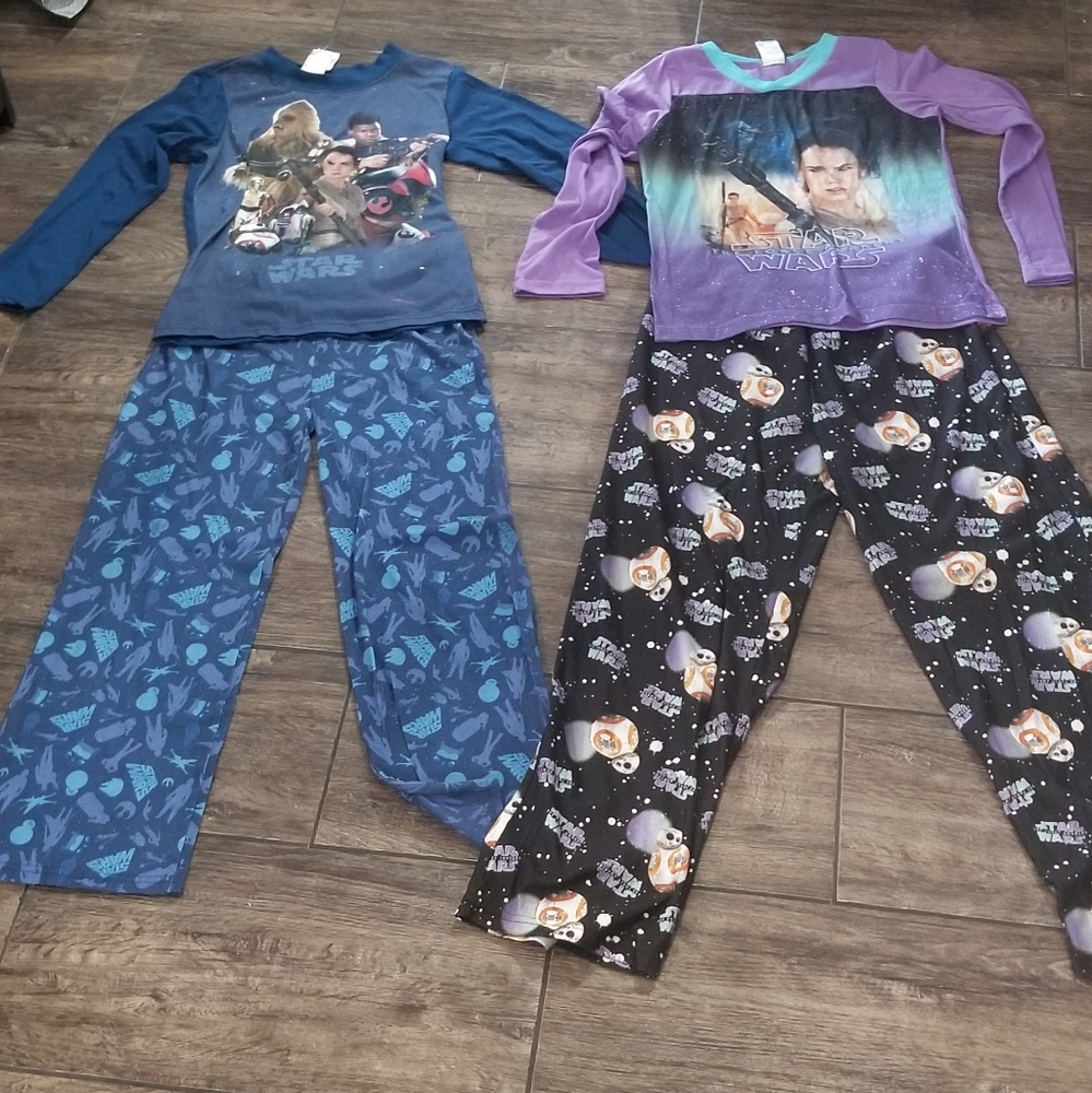 2 sets starwars pajamas
